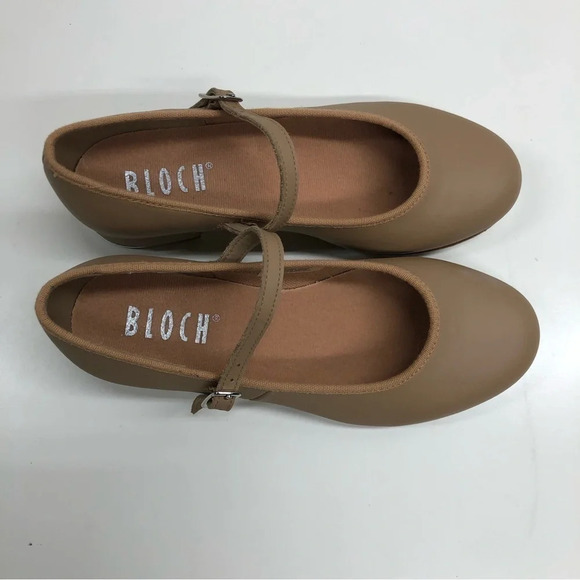 New BLOCH Ladies Showtapper Tap Shoes in Tan Size 4.5 - Picture 5 of 10